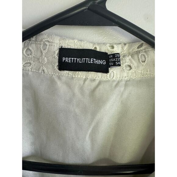 Pretty Little Things eyelet lace romper, kiwi/lime green‎ - Picture 2 of 4